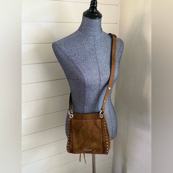 Rebecca Minkoff Darren Small Suede Shoulder Crossbody Bag - Picture 3 of 13